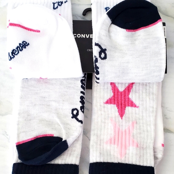 Kids Converse ⭐️ Crew Socks 3 pack - Picture 5 of 9